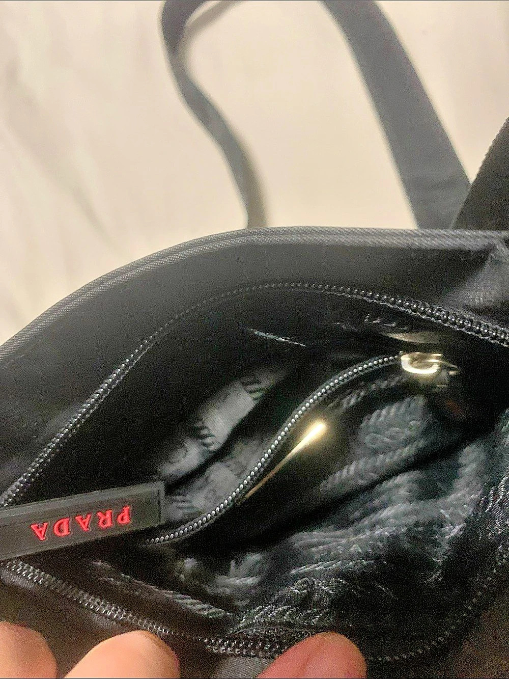 Prada Tessuto Nylon Crossbody Bag Black - Picture 4 of 5